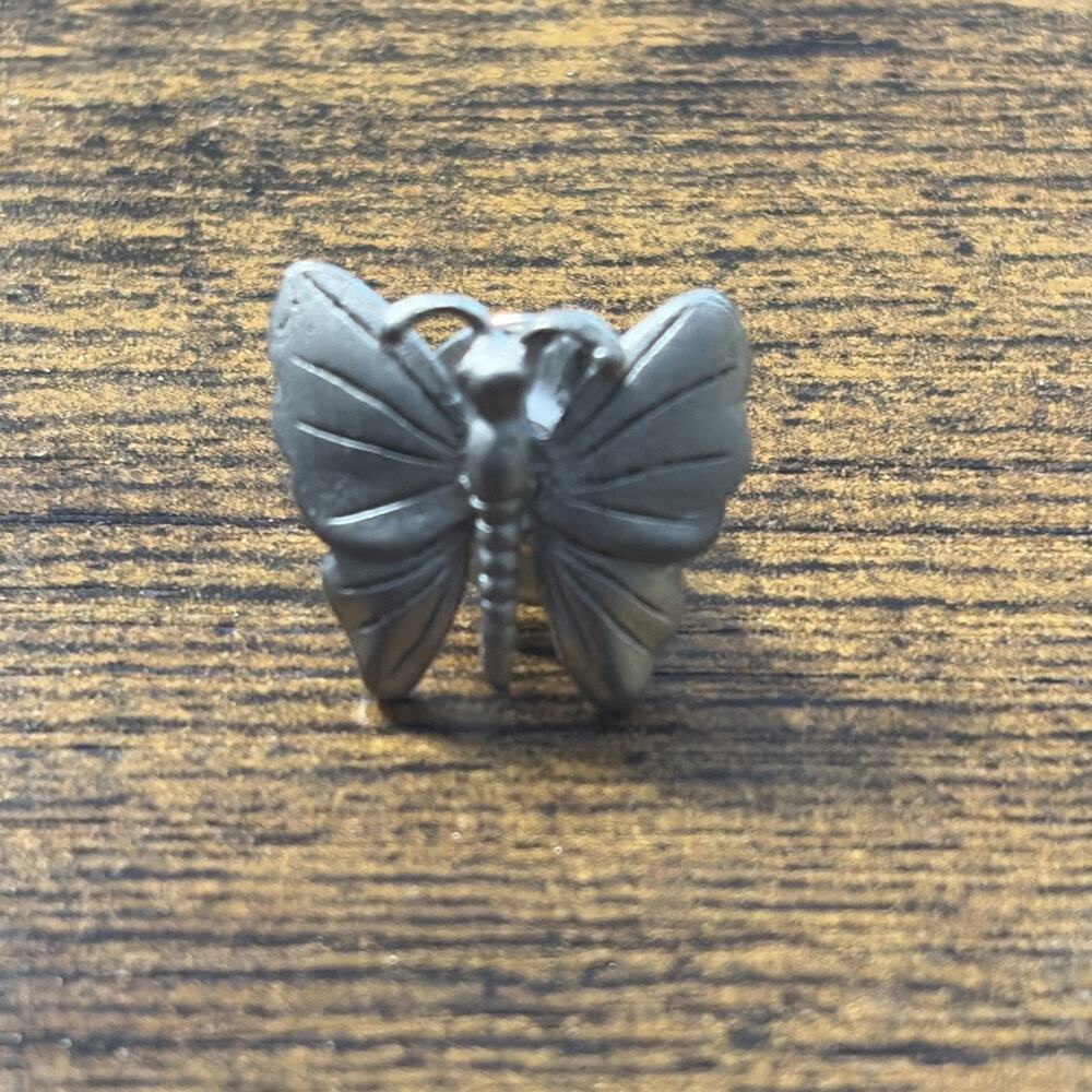 Silver-tone Butterfly Pin